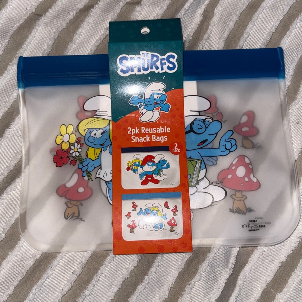 Smurf 2 Pack Reusable Bag